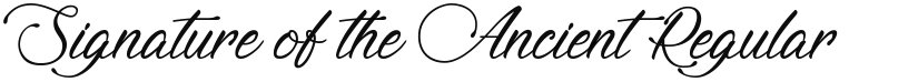 Signature of the Ancient font download