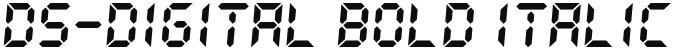DS-Digital Bold Italic