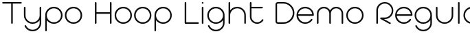 Typo Hoop Light Demo Regular