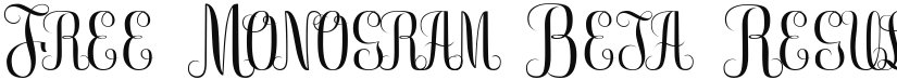 Free Monogram Beta font download