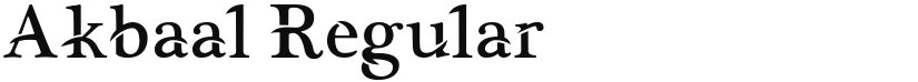 Akbaal font download