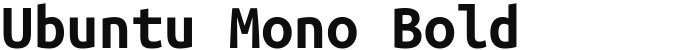 Ubuntu Mono Bold