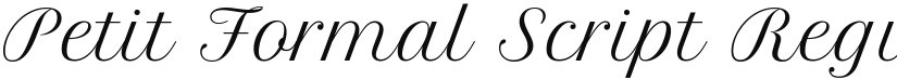 Petit Formal Script font download
