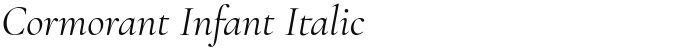 Cormorant Infant Italic