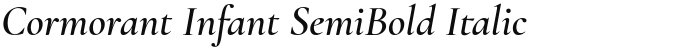 Cormorant Infant SemiBold Italic