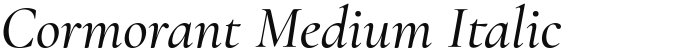 Cormorant Medium Italic