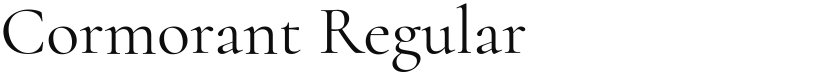 Cormorant font download