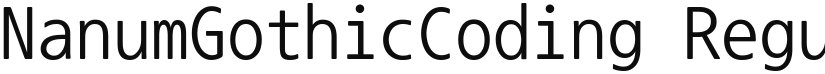 NanumGothicCoding font download