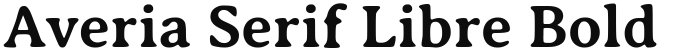 Averia Serif Libre Bold