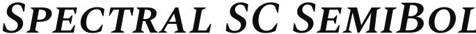 Spectral SC SemiBold Italic