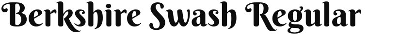 Berkshire Swash font download