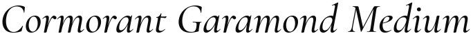 Cormorant Garamond Medium Italic