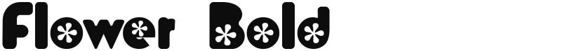 Flower Bold font download