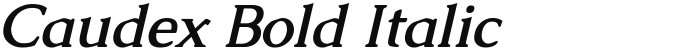 Caudex Bold Italic