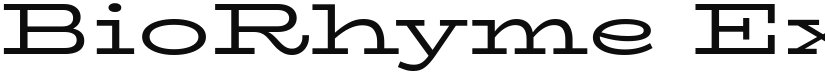 BioRhyme Expanded font download