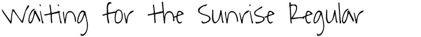 Waiting for the Sunrise font download