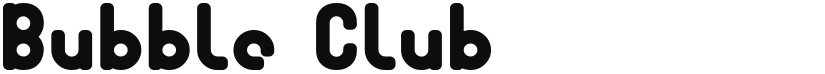 Bubble Club font download