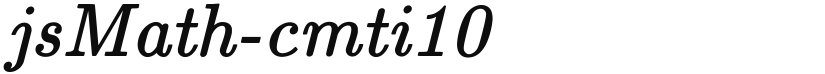 jsMath-cmti10 font download