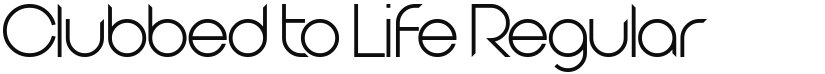 Clubbed to Life font download