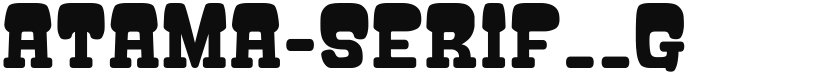 Atama Serif G font download