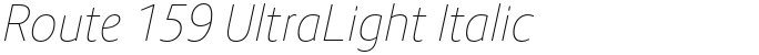 Route 159 UltraLight Italic