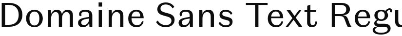 Domaine Sans Text font download