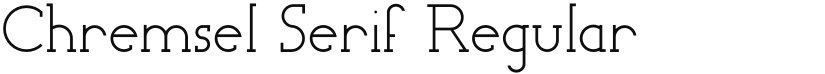 Chremsel Serif font download