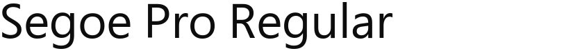 Segoe Pro font download