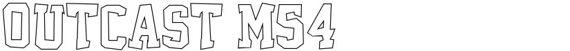 Outcast M54 font download