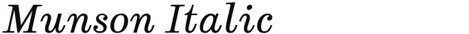 Munson Italic