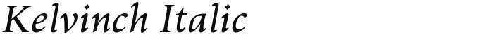 Kelvinch Italic