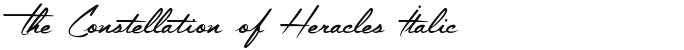 The Constellation of Heracles Italic
