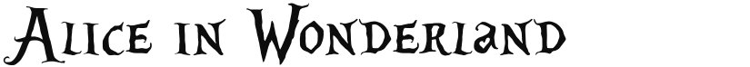 Alice in Wonderland font download
