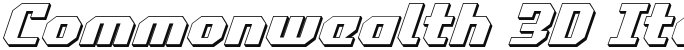Commonwealth 3D Italic Italic