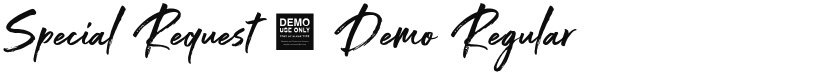 Special Request - Demo font download