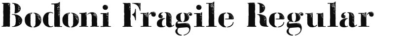 Bodoni Fragile font download