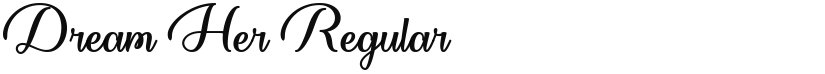 Dream Her font download