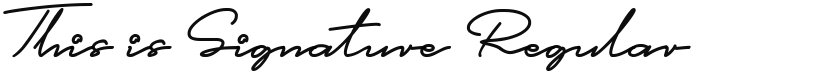 This is Signature font download