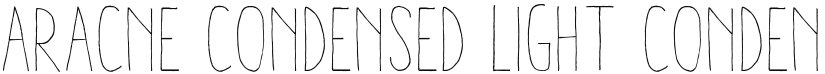 Aracne Condensed Light font download