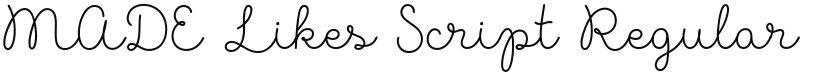 MADE Likes Script font download