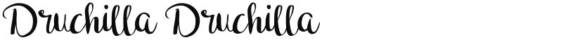 Druchilla font download