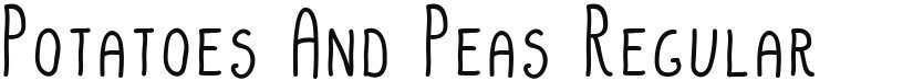 Potatoes And Peas font download