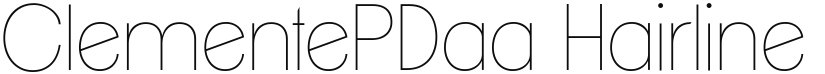 ClementePDaa font download