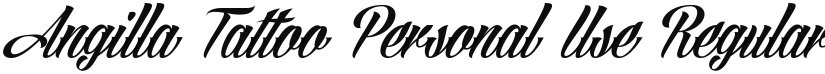Angilla Tattoo Personal Use font download