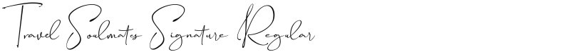 Travel Soulmates Signature font download