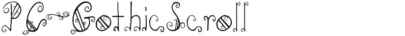 PC-GothicScroll font download