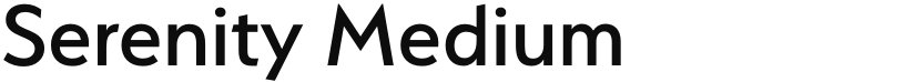 Serenity font download