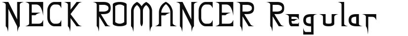 NECK ROMANCER font download