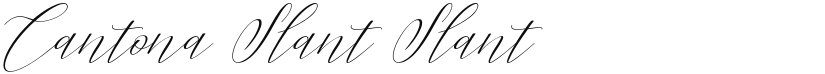 Cantona Slant font download
