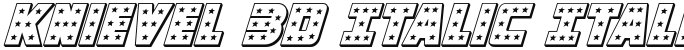 Knievel 3D Italic Italic